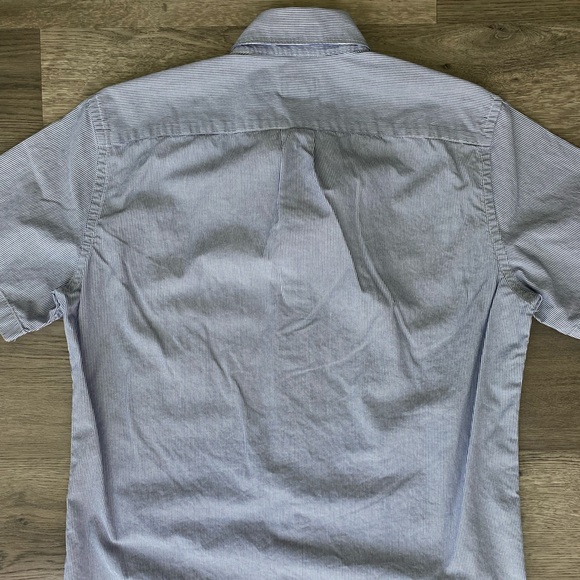 JCrew Striped Short Sleeve Button Down Shirt Sz.S - Picture 2 of 4
